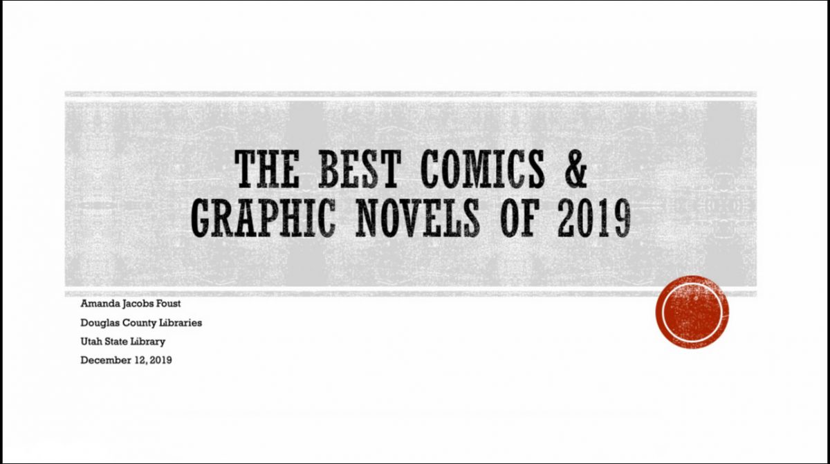 The Best Comic Books & Graphic Novels of 2019 Webinar