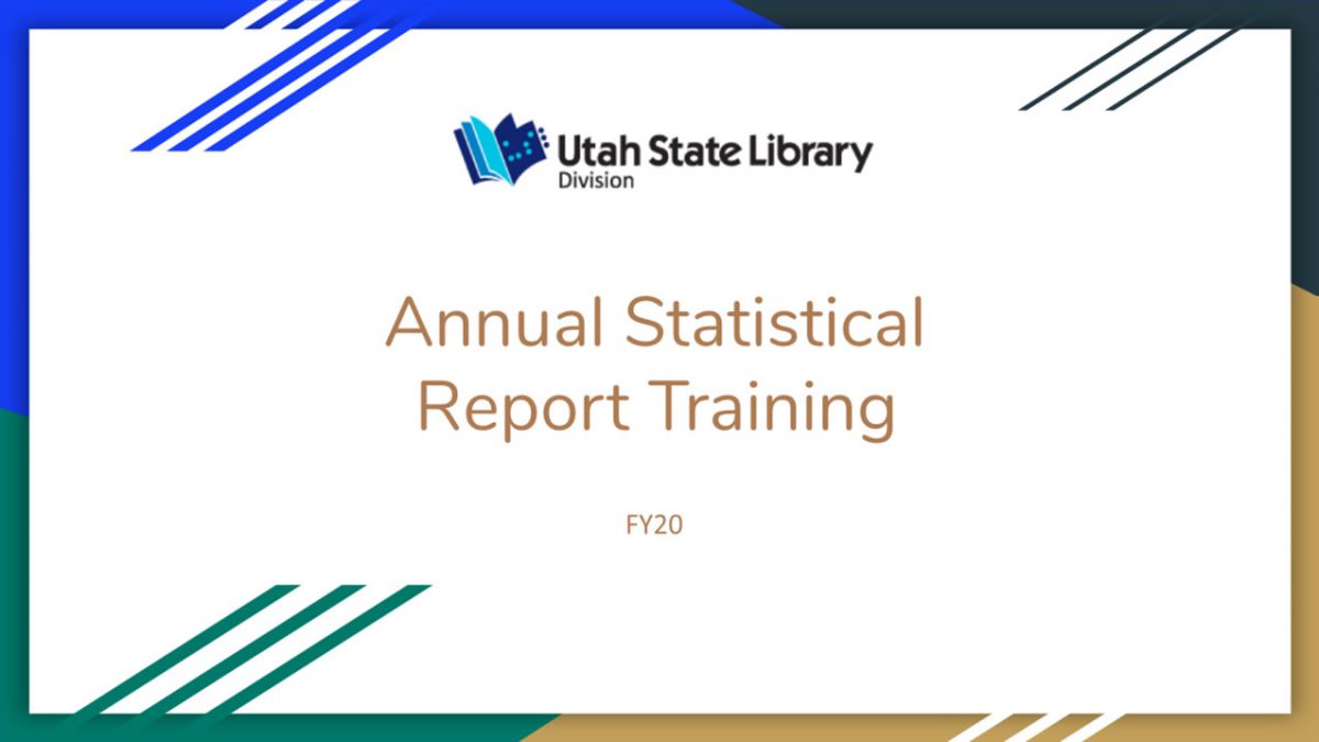 Annual Statistical Report Training Webinar