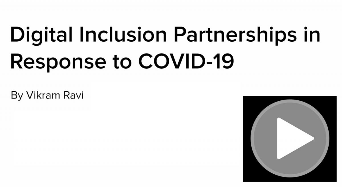 Digital Inclusion Partnerships in Response to COVID-19
