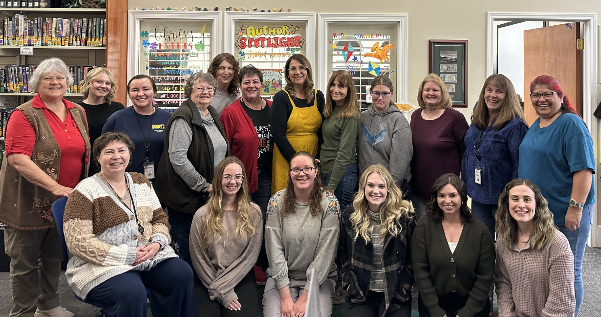 Tremonton Library staff pose for a picture