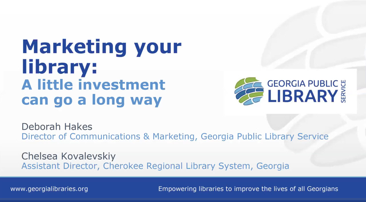 Marketing Your Library Webinar